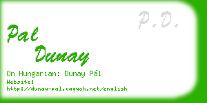 pal dunay business card